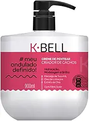 K-BELL Meu Ondulado Definido Creme de Pentear 900ml – Alta Performance, Hidratação e Controle de Frizz para Cabelos Tipo 2