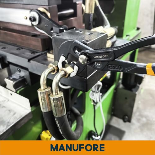 Jeu de pinces multiprises MANUFORE 3 pièces 180-400 mm avec sac - 8