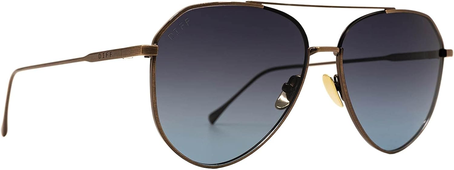 DIFF Eyewear Dash Designer Aviator Sunglasses for Men and Women 100 UVAUVB Protection DIFF Eyewear Dash Designer Aviator Sunglasses for Men and Women 100 UVAUVB Protection