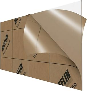 MIFFLIN Cast Plexiglass Sheet (Transparent Clear, 1 Piece, 12 x 24 Inch, 0.118" (1/8 in) Thick), Acrylic Sheet, Plexi Glass, Plastic Sheet, Clear Plastic Sheet, Cast Acrylic Plexiglass