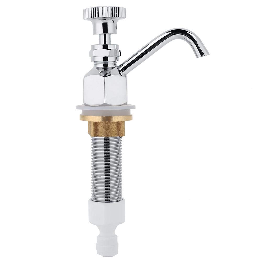 Dipper Well Set Faucet, fregadero de acero inoxidable para cafetería Fregadero para cafetería Accesorio Herramienta de lavado para lavar Cuchara de helado Utensilios para c