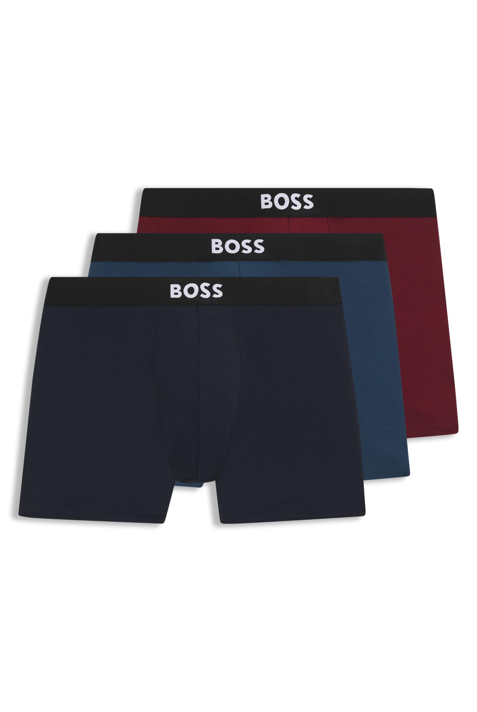 BOSS Men's Boxer Shorts 3P ONE Pack of 3 Stretch Cotton Boxer Shorts