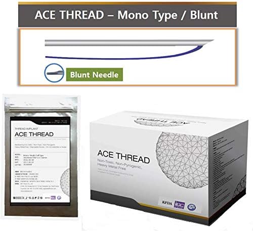 Eye Care - ACE PDO thread lift KOREA- Mono Type/Blunt 30G25 (40pcs) for Eye Care (30G25/35)
