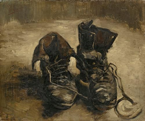 Peinture Décorative sur Toile Van Gogh Chaussures d'Art Toile Canvas 60x90cm Haute Définition