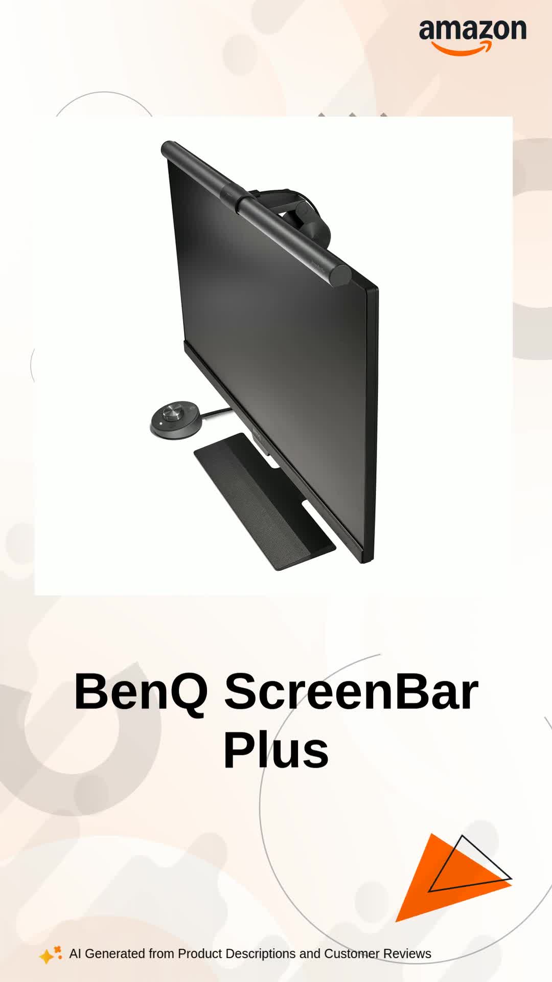 BenQ ScreenBar ®︎ Plus The BenQ ScreenBar Plus Lamp Saves Space And Lights A Desk Perfectly