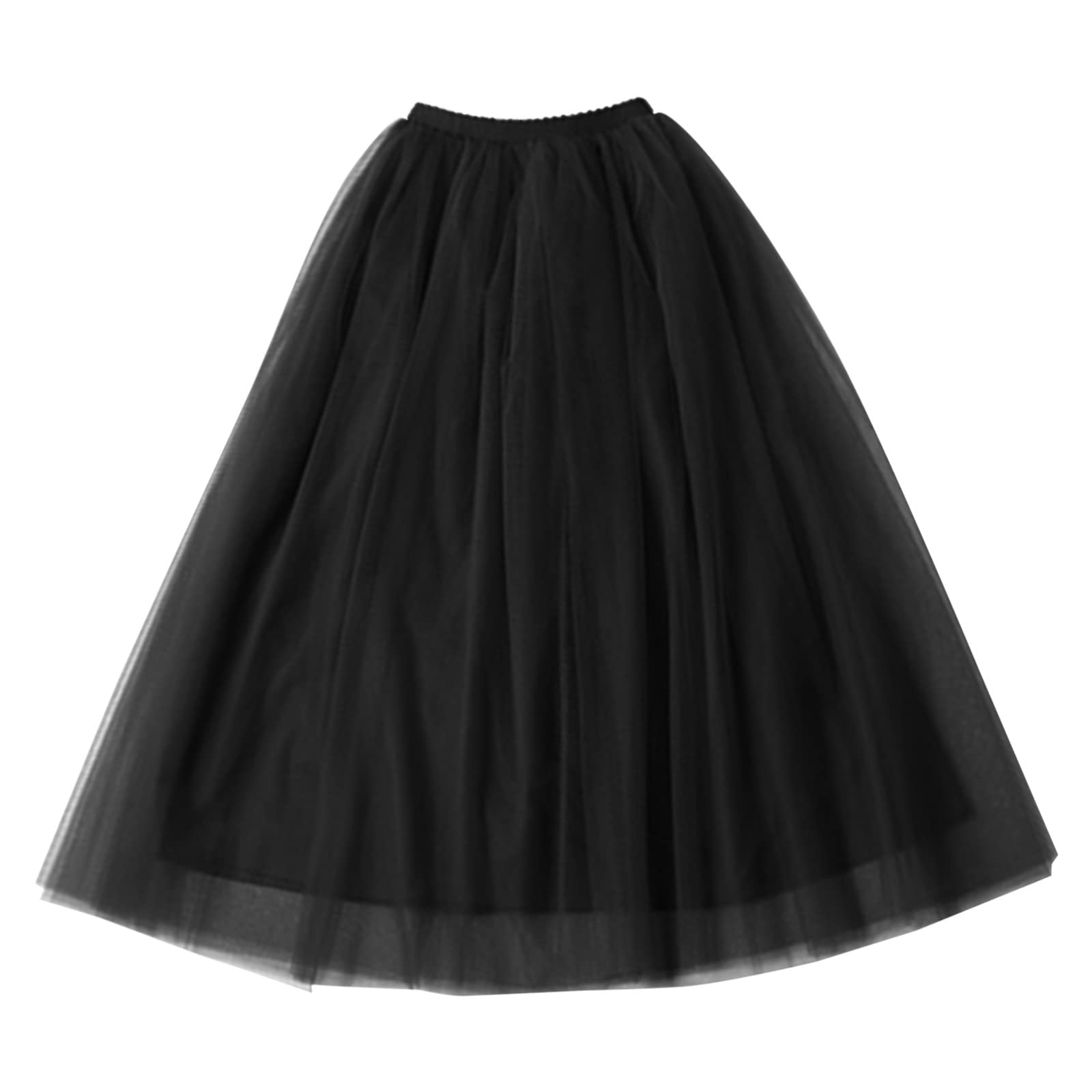 Categoría de producto Falda 1 – Título del producto Falda alta grande Cinturón elástico Falda de malla Tutú Fiesta Falda hinchada