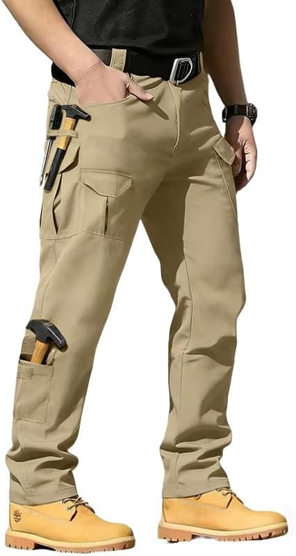 Men's Cargo Pants Lightweight Ripstop Work Pants Outdoor Multi Pockets Tactical Cargo Pants