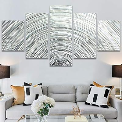 SIGNWIN 5 Panel Canvas Wall Art Modern Art...
