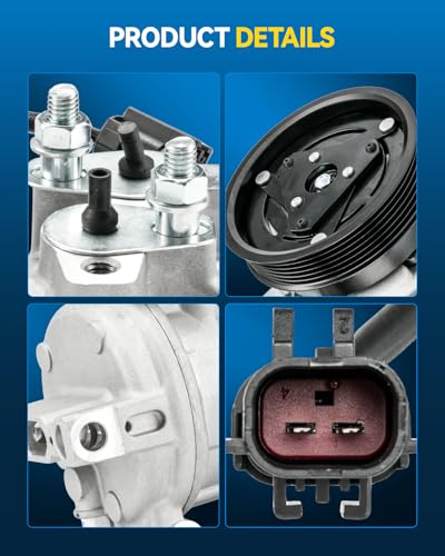 Image of PHILTOP 98346 NEW AC Compressor for Dodge Challenger 2008-2010 6.1L | for Chrysler 300 /Jeep Grand Cherokee 05-08 5.7L,Chrysler 300 05-10 6.1L,Dodge Charger 06-08 5.7L, Replaces# 2041653 2022486