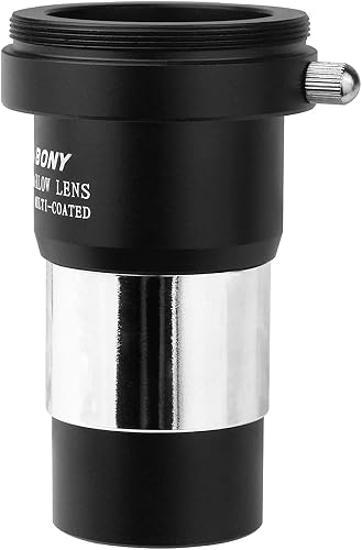 SVBONY Barlow Lens 2X, 1.25 inch Barlow Lens with Multi Coated Broadband Green Film, Telescope Accessories with M42 Thread for Telescope Eyepiece