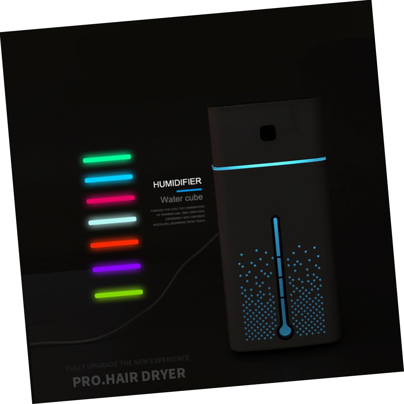 TOYANDONA Umidificatore USB Silenzioso da 1l con Vapore Ultrafine per Casa, Ufficio e Auto, Multifunzionale