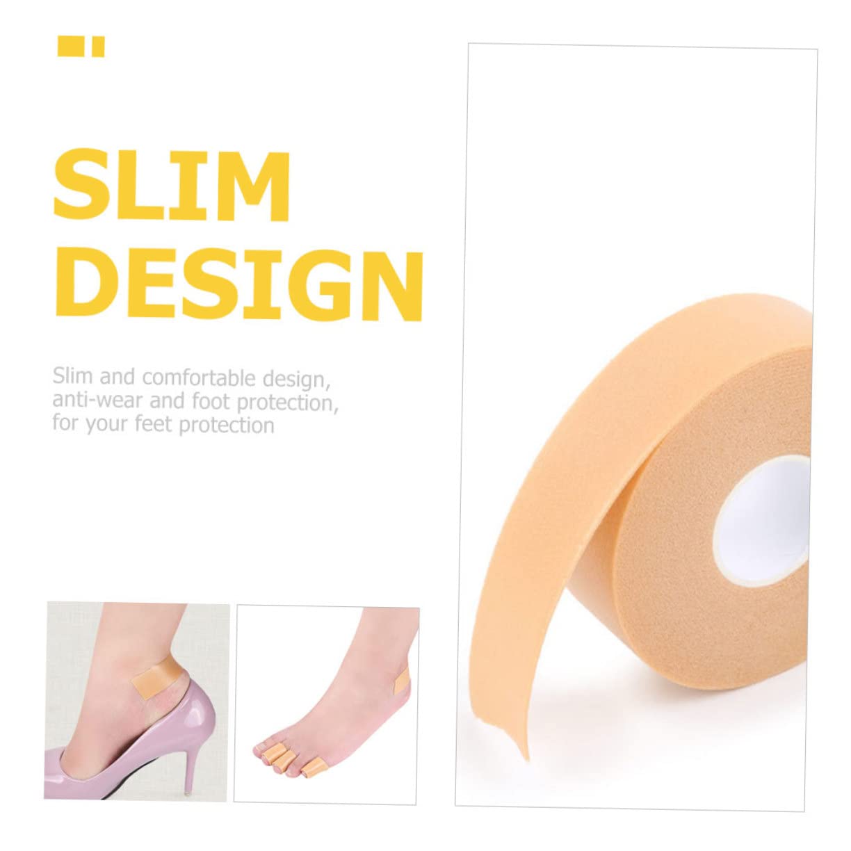 Anneome 24rollos Parches Para Talones De Para Pies Anti-fricción Para Zapatos De Tacón y Actividades Ampollas y Rozaduras