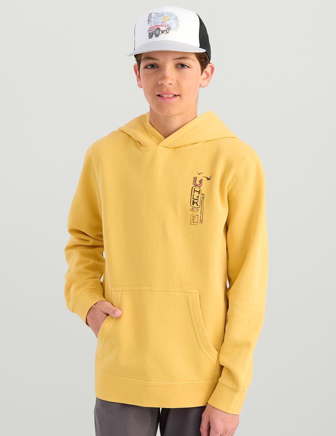 HUK Kids' Cotton Fleece Hoodie, Soft, Warm, Comfortable Hooded Sweatshirt Pullover