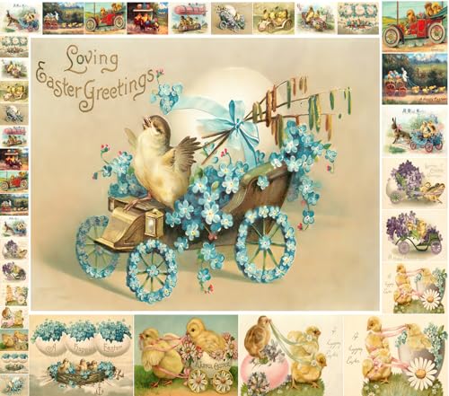 Decoupage Paper Pack (21 Sheets 6"x8") Chicks and Bunny Drive