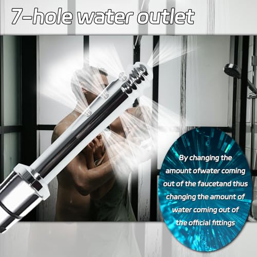 Image of AMAZBEE Shower Enema Attachment for Men Metal Vaginal Douche for Women Handheld Anal Shower for Colon Cleansing (L)