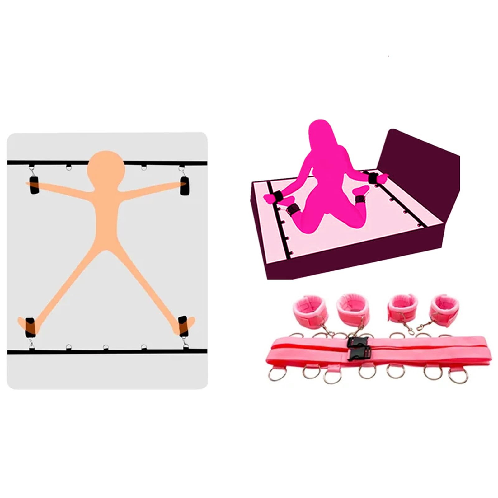 GAFENO︎ ₨ecεive] Yoga mᶒnottêʂ di trasporto insieme device Śėᶍy Toy polso BSDM Coppia Bõndägë Set Lōvęr FrięndsDurablę SpōrtsSuitablę