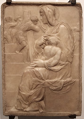 Michelangelo Madonna grand tableau mat pour effacer les reflets