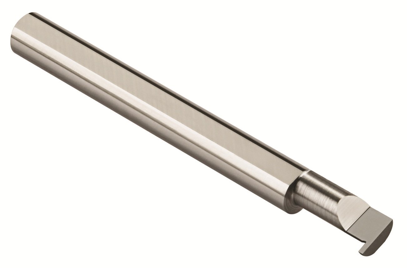 Micro 100Micro 100 RRL-093-24X Left Hand Retaining Ring Grooving Tool, Solid Carbide, AlTiN Coated, 0.093/0.094" Groove Width, 0.150" Projection, 0.500" Minimum Bore Diameter, 1.500" Maximum Bore Depth, 0.500" Shank Diameter, 3" Overall Length