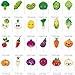 48Pcs Vegetable Cupckae Toppers Vegetable Birthday Party Decoration Funny Vegetable Cupcake Picks for Summer Fruit Garden Party Farmer Market Party Baby Shower Supplies