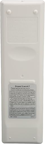 Miniatura 8 de AC232A 8IN1 Control remoto de aire acondicionado, reemplazo de control remoto para Fujitsu AR REG1U ARREG1U AGU9RLF AGU12RLF AGU15RLF ASU12RLS3Y