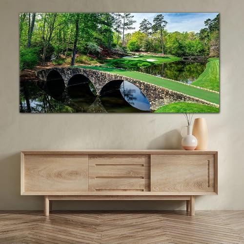 Affiche Golf Club National paysage scandinave déco salon 40x80cm