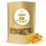 Cure Wid Pure Certified Organic Calendula Flowers (Pot Marigold) – 4 oz Resealable Pack | Vibrant Color & Aroma | Non-GMO Organic Calendula Flowers for Skincare, DIY Remedies & Tea