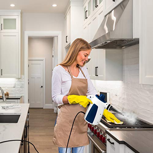 FFDDY Steam Cleaner, Portable Car Carpet Upholstery Cleaner Machine High Pressure Steamer with 9 Piece Accessories for Cleaning, Couch/Floor/Bathroom/Auto/Grout Cleaner for Home Use, Handheld Steamer