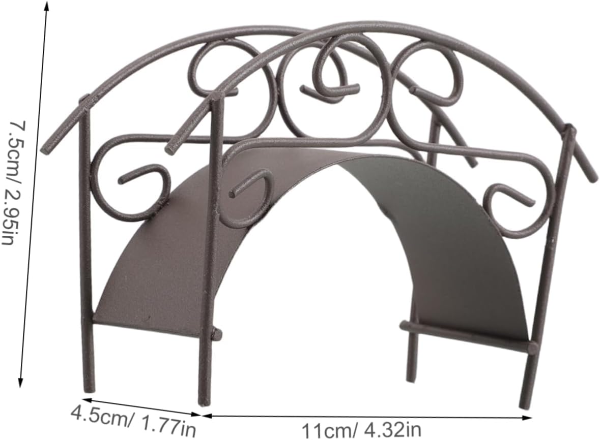 Miniature Arch Bridge Figurine Tiny Bridge Model Decor for DIY Landscaping Projects for Garden and Dollhouse Decoration Versatile Use