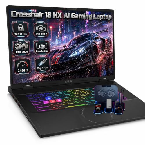Image of msi Crosshair 18 HX AI Laptop Intel Ultra 9 275HX RTX 5070 32GB RAM 1TB SSD