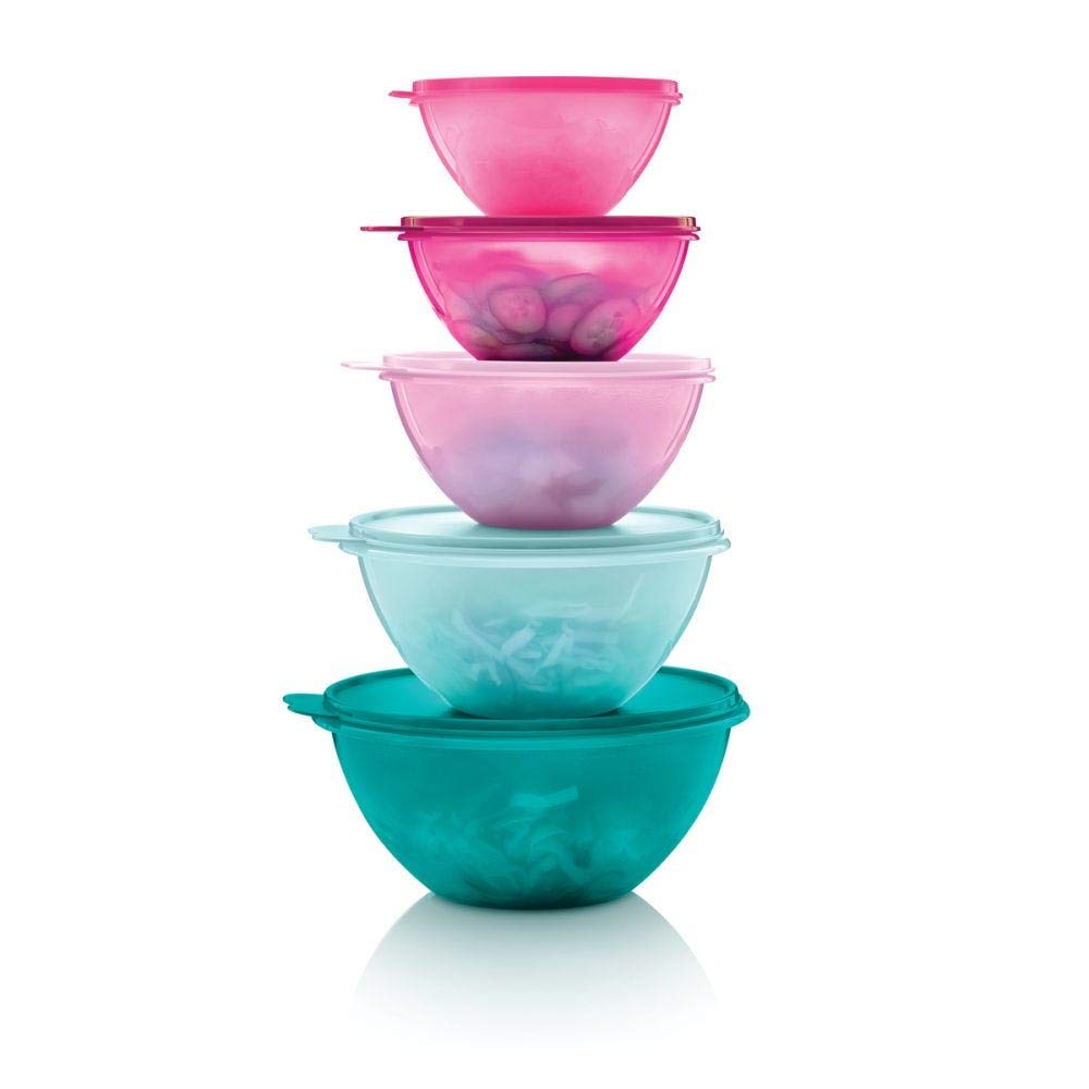 Amazon.com: Tupperware Wonderlier Bowls: Nesting Mixing Bowls: Home &  Kitchen