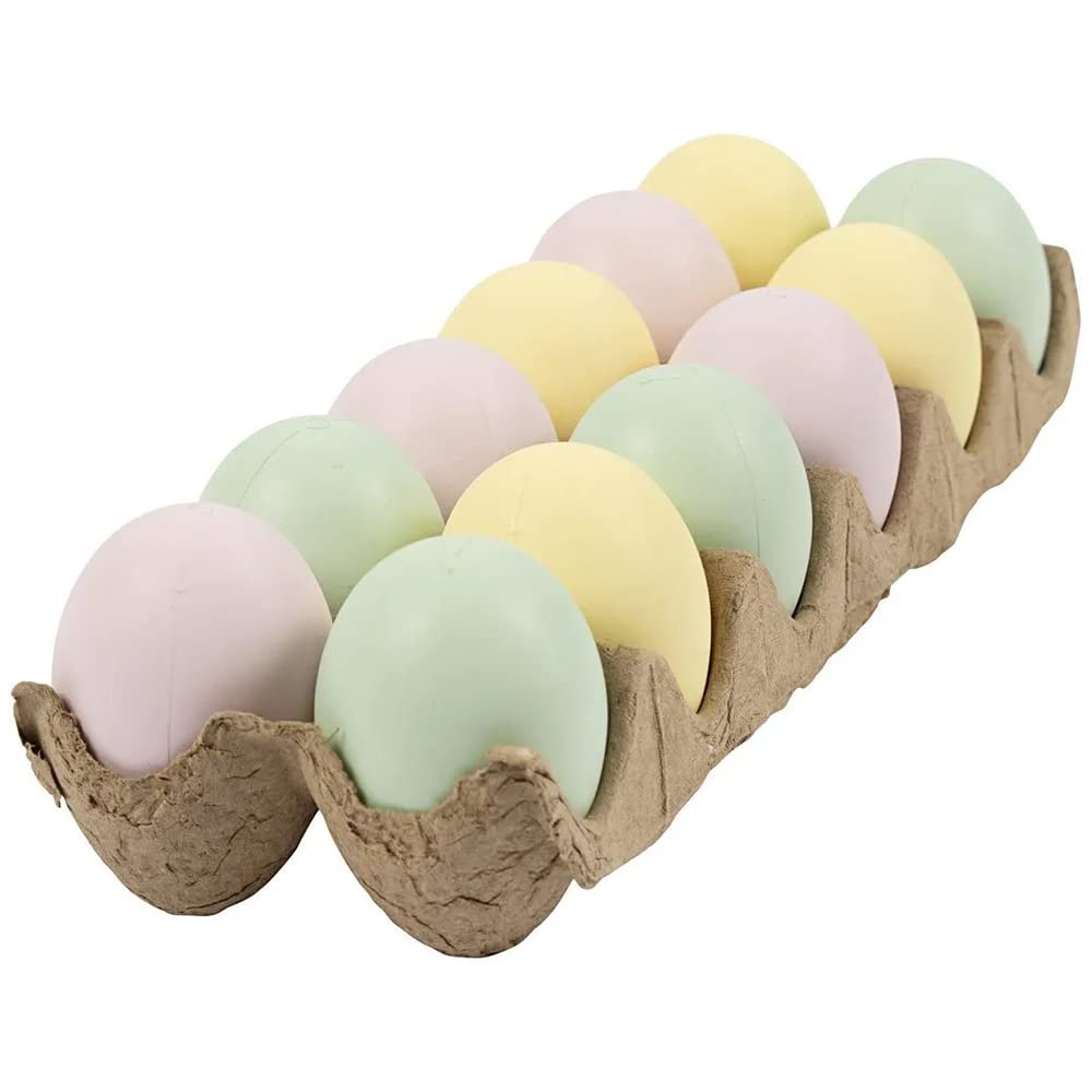 Crafty Capers 12 Pastel Easter Eggs For Crafts & Decorating | 6Cm Tall