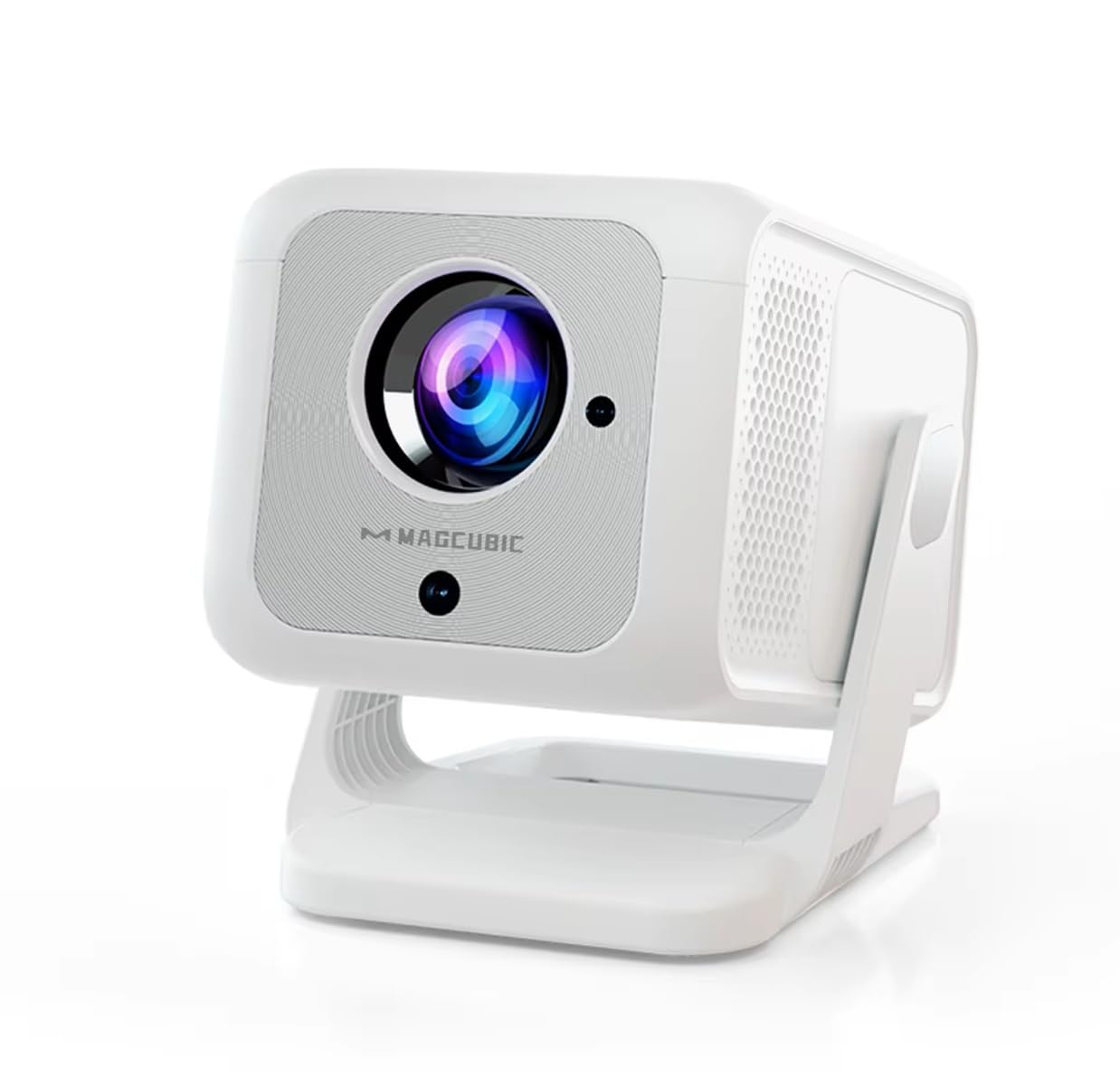 Proiettore mini HY310X 4K Full HD 1080p 420ANSI Android 14, messa a fuoco automatica, correzione trapezoidale, per cinema all'aperto con treppiede.