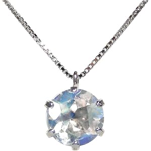 Amazon | 【WISP】ウィスプ K10ピンクゴールドネックレス ブルー