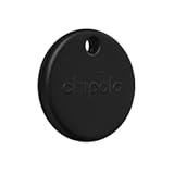 POP Tracker Tag - Colorful, Compatible, Loud Bluetooth Tracker with Call Your Phone & Out of Range Alert, Works with Apple Find My or Google's Find My Device (Black)
