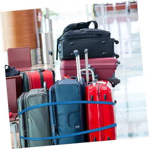 Lot de 10 sangles élastiques réglables en nylon avec crochets pour bagages - 4