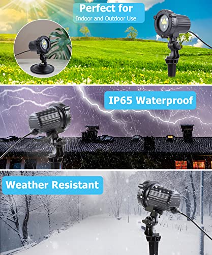 Laser Christmas Lights,Outdoor Garden Laser Lights Projector, Motion Star 3 Color Red Green Blue,Water Proof,Suitable for Outdoor Garden Decorative