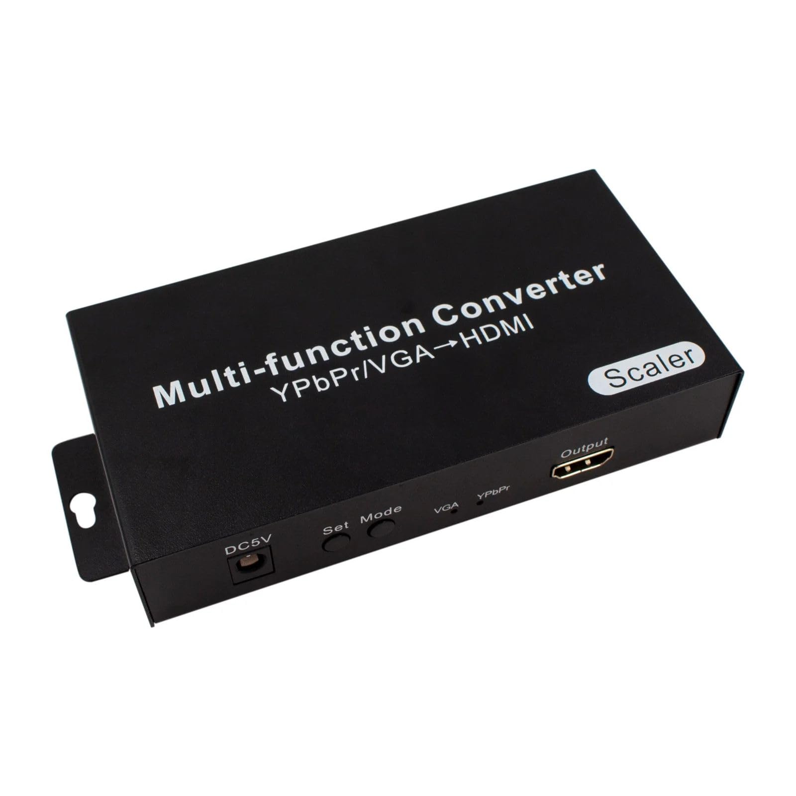 Convertisseur YPbPr vers HDMI Convertisseur VGA vers HDMI avec fonction de détartreur audio jusqu'à 1080P60Hz pour console de jeu PC vers projecteur HDTV