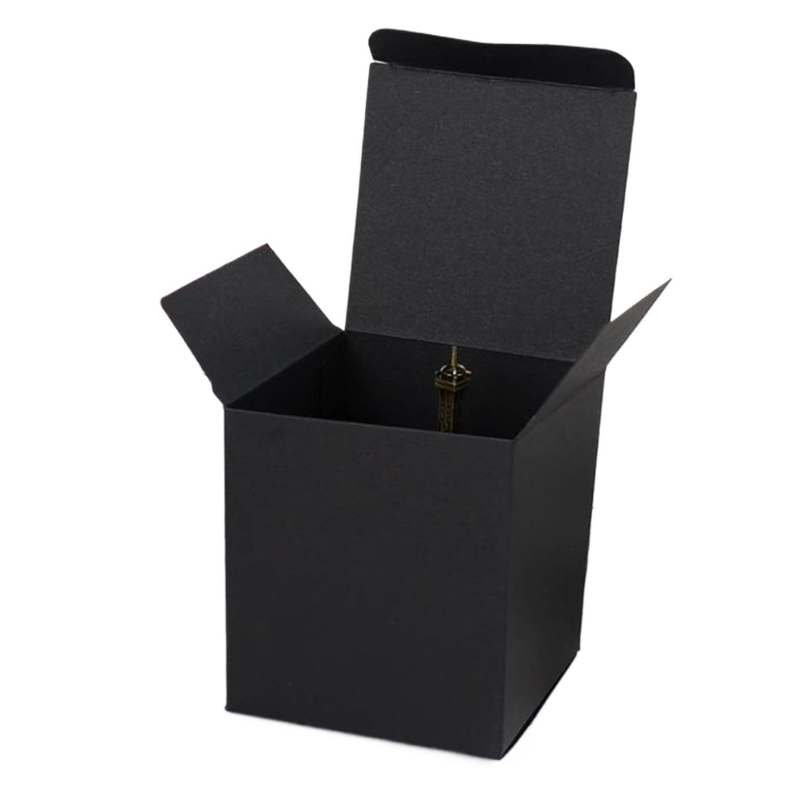 Packung Kraftpapier-Lippenstiftetuis 50 Stück schwarze Geschenkbox aus Pappe