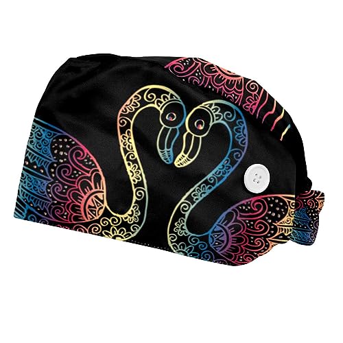 Casquettes de travail VERED finitions soignées avec bandeau absorbant motif cygne élégant