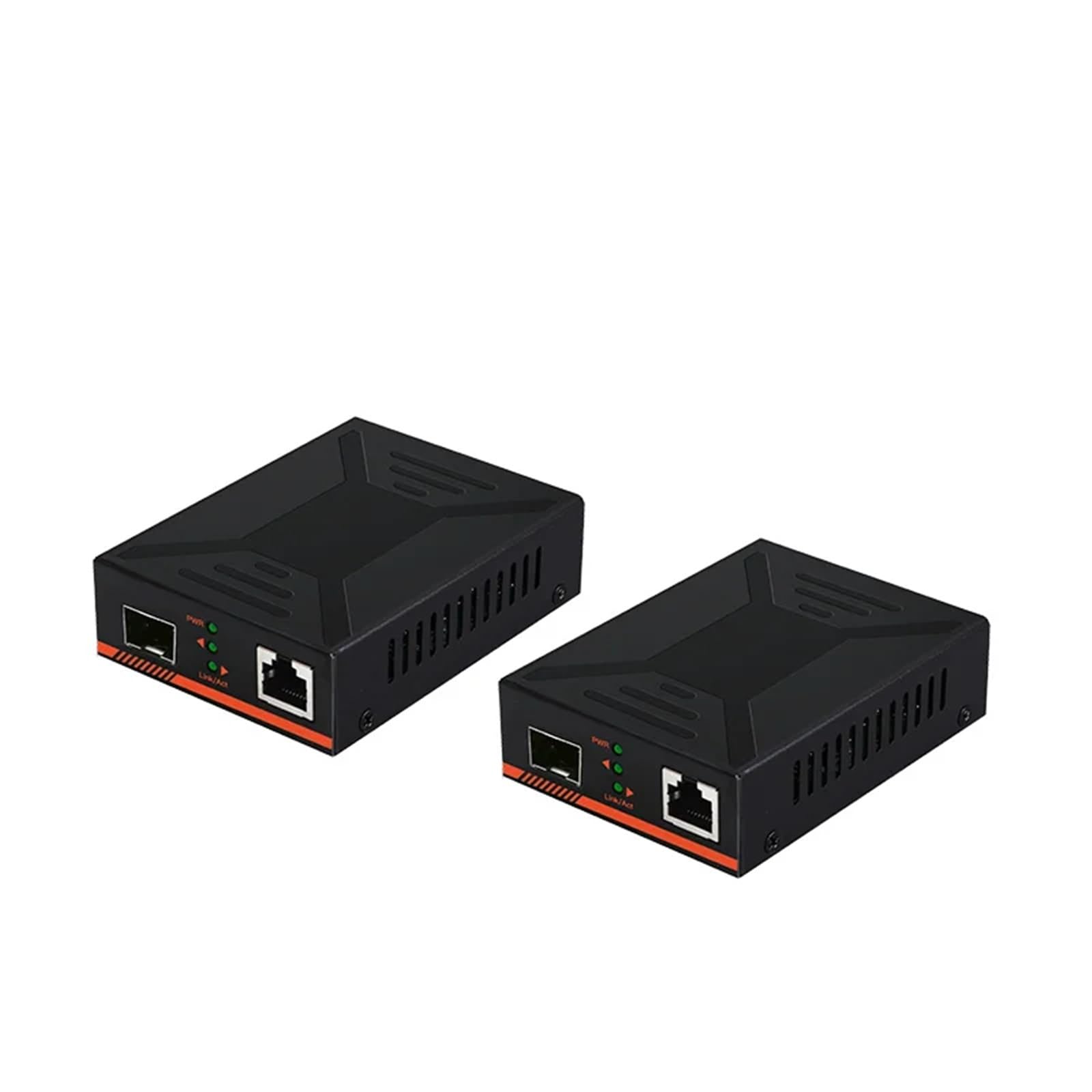2PCS 10/100/1000Mbps Gigabit ottica singola fibra ricetrasmettitore-convertitore multimediale -SFP