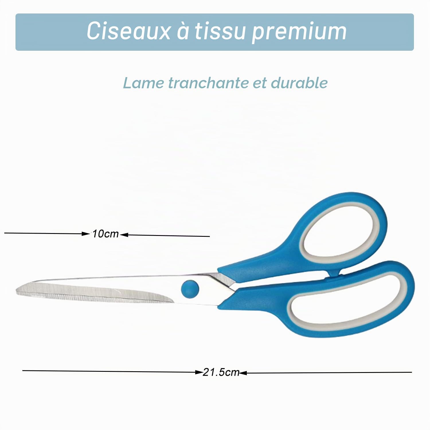 Kit de découpe rotatif avec coupe-tissu de 45 mm, 5 lames rotatives supplémentaires, tapis de découpe auto-cicatrisant A2, règle en acrylique et pinces à coudre, ciseaux, idéal pour les travaux