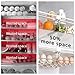 URALFA Fridge Drawer Organizer, Adjustable Refrigerator Drawers for Fruit and Vegetable, Pull Out with Handle, Shelf Holder Storage Box, Fit for Fridge Shelf Under 1.1