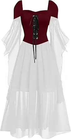 OIOLOYJM Witch Costume Women Sexy Plus Size Renaissance Vampire Gothic Halloween Costumes Woman 2025 Clothes Dresses
