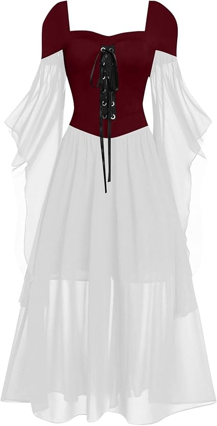 OIOLOYJM Witch Costume Women Sexy Plus Size Renaissance Vampire Gothic Halloween Costumes Woman 2025 Clothes Dresses