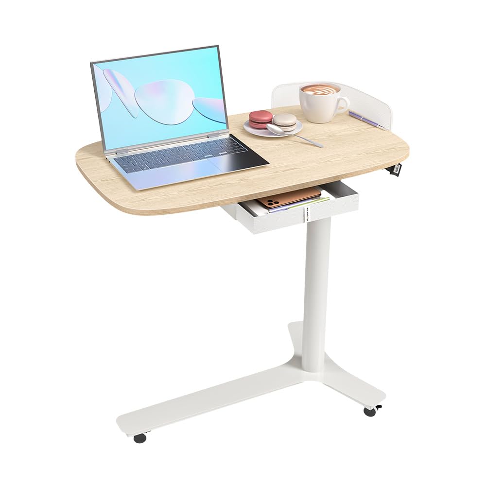 大幅値下げ❣️サイドテーブル昇降式 ガス圧昇降 PCテーブル ナチュラル 楽天市場】テーブル 昇降式デスク 昇降式テーブル USB