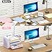 OPNICE Desk Organizer, 4-Tier Desktop File Organizer with Drawer and 2 Pen Holders, Office Desk Accessories, File Sorters, Workspace Organizers for Office Supplies(Pink)