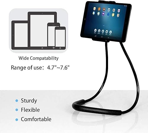 Miniatura 2 de Wingwa Soporte para el cuello del teléfono celular, soporte universal para tablet, soporte para teléfono, soporte perezoso, soportes giratorios de