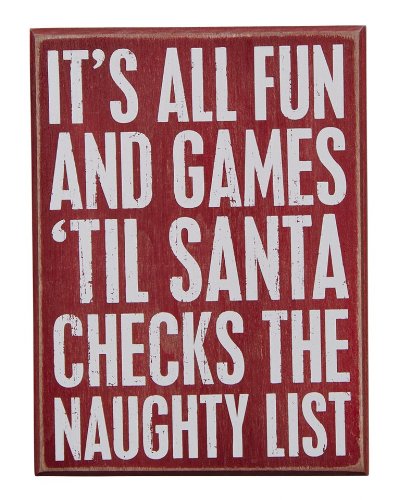 Primitives by Kathy Box Sign, 6 by 8-Inch, Fun and Games