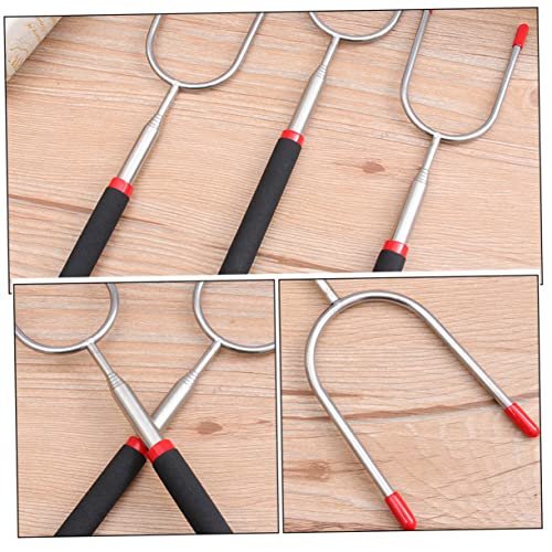 HANABASS 2 Peças De Garfo De Churrasco Telescópico Ao Ar Livre Ferramenta De Churrasco De Aço Inoxid