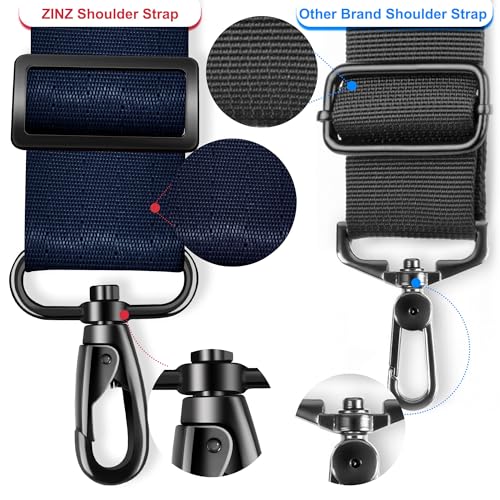Image of ZINZ 60 inch Universal Bag Strap with Ultra-thick Fixed Breathable Pad Adjustable Heavy-duty Shoulder Strap for Laptop Crossbody Luggage Gym Camera Bag and more -D01B01
